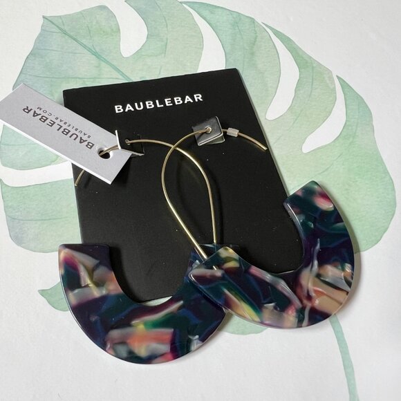 BaubleBar Faidra Resin Drop Earrings - Picture 3 of 3